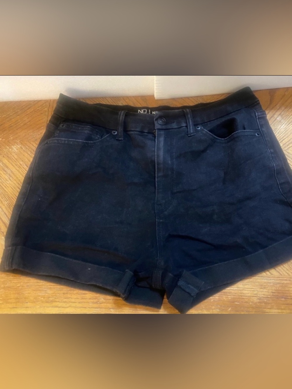 No Boundaries Black Women's Denim Shorts